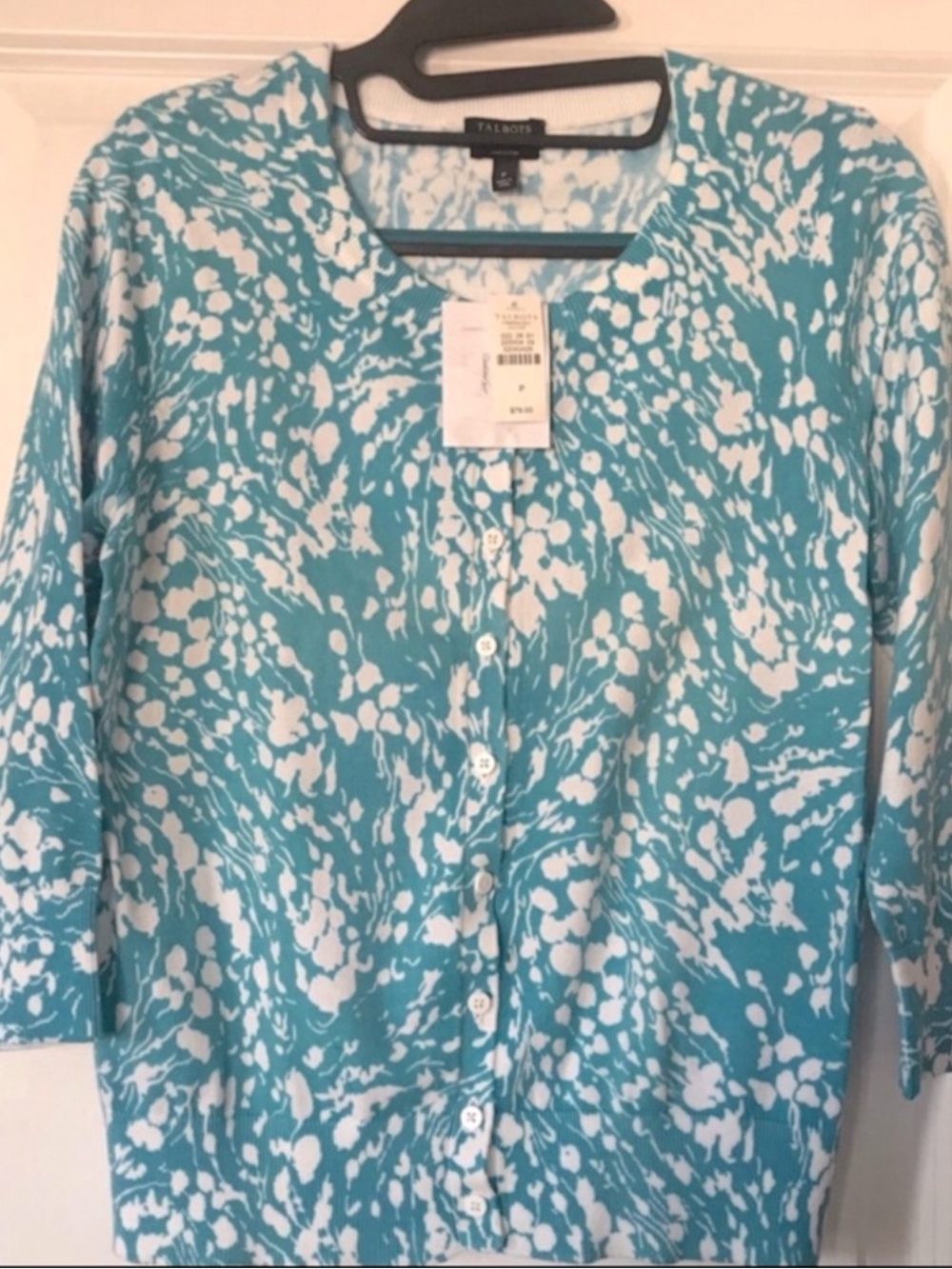 NWT Talbots Petites Floral Cardigan